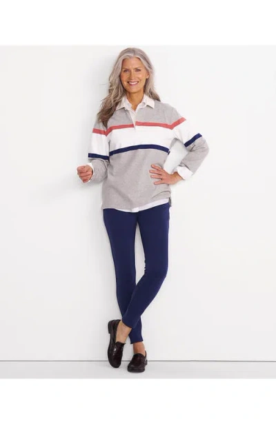 Lands' End High Rise Serious Sweats Fleece Lined Pocket Leggings In Blue