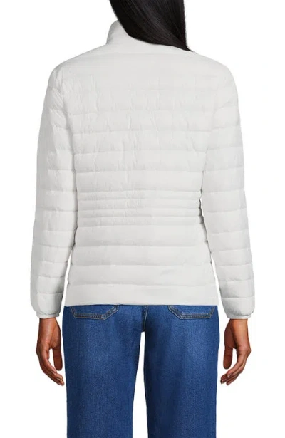 Lands' End Plus Size Wanderweight Packable Down Jacket In White