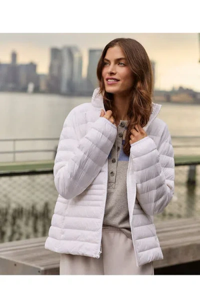 Lands' End Plus Size Wanderweight Packable Down Jacket In White