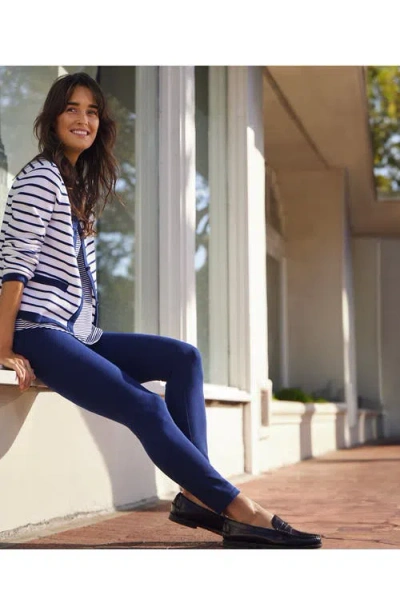 Lands' End High Rise Serious Sweats Fleece Lined Pocket Leggings In Blue