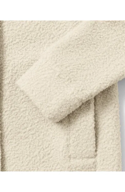 Lands' End Boucle Fleece Coat In Gray