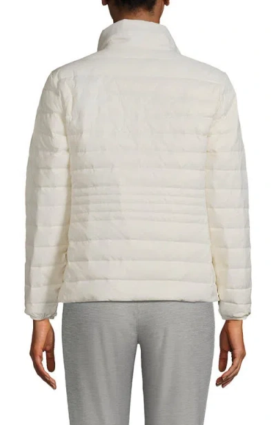 Lands' End Plus Size Wanderweight Packable Down Jacket In White