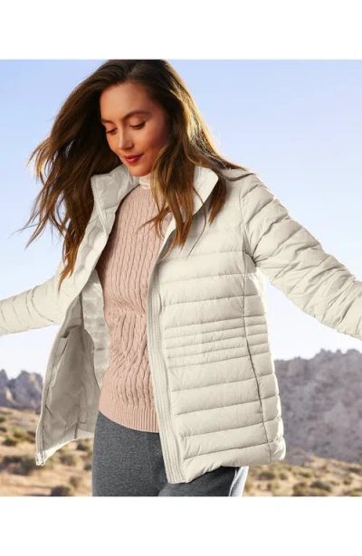 Lands' End Plus Size Wanderweight Packable Down Jacket In White
