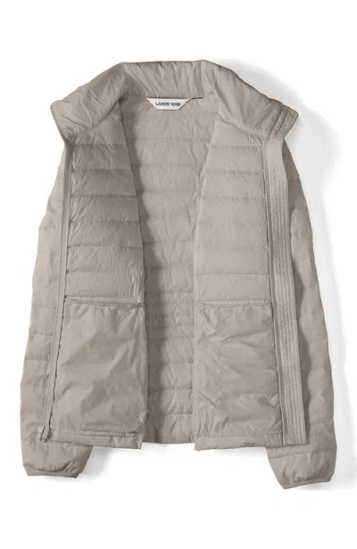 Lands' End Wanderweight Ultralight Packable Down Jacket In Gray