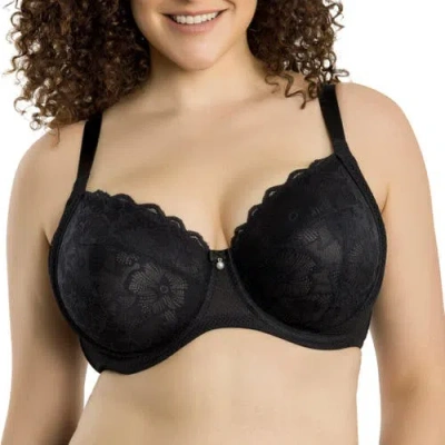 Parfait Luxlacy Full Coverage Sweetheart Unlined Wire Bra In Black