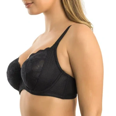 Parfait Luxlacy Full Coverage Sweetheart Unlined Wire Bra In Black