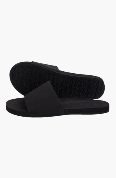 Indosole Responsibly-made Tire Sole Slide Sandals In Black