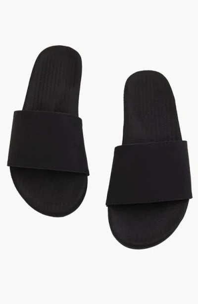 Indosole Responsibly-made Tire Sole Slide Sandals In Black