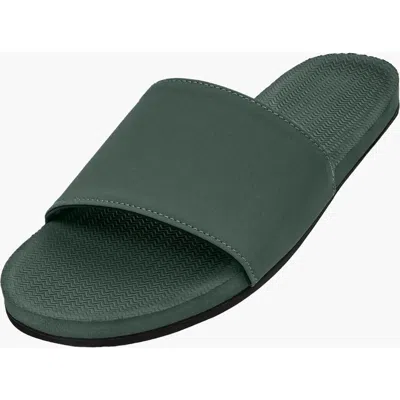 Indosole Responsibly-made Tire Sole Slide Sandals In Green