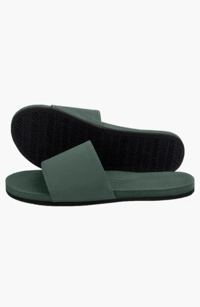Indosole Responsibly-made Tire Sole Slide Sandals In Green