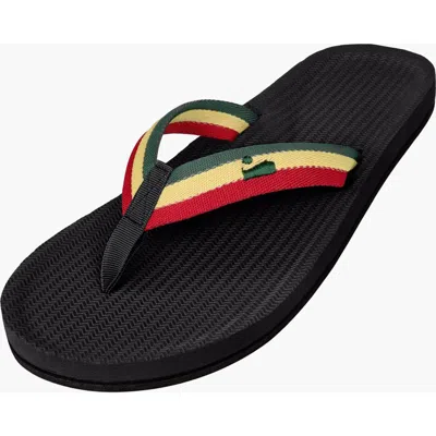 Indosole Responsibly-made Tire Sole Easy Living Flip Flops In Black