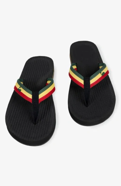 Indosole Responsibly-made Tire Sole Easy Living Flip Flops In Black