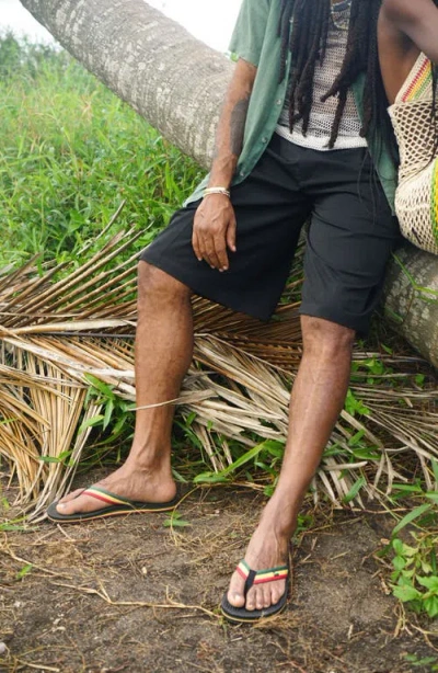 Indosole Responsibly-made Tire Sole Easy Living Flip Flops In Black