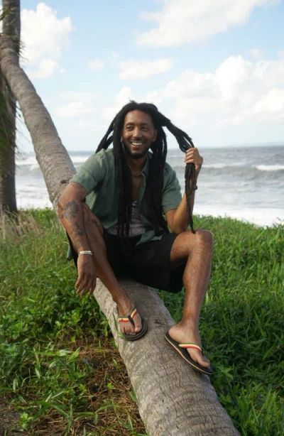 Indosole Responsibly-made Tire Sole Easy Living Flip Flops In Black