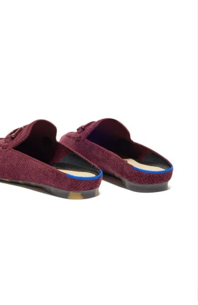 Rothys The Revelvet Double Bit Loafer Mule In Red In Burgundy