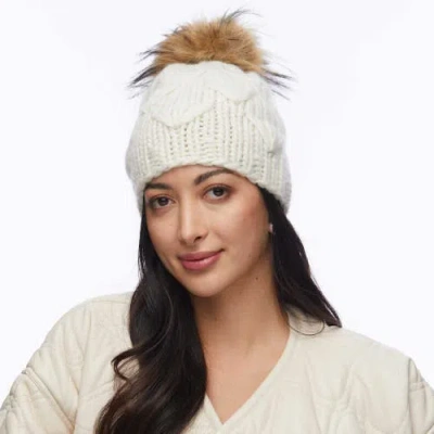 Lele Sadoughi Motley Beanie In White
