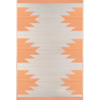 Northlight 4x6ft Aztec Print Rectangular Outdoor Area Rug In Multi