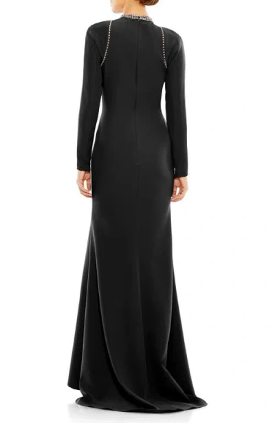 Mac Duggal 26612 Long Sleeve Formal Fitted Gown In Black