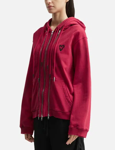 Vain Three Zip Hoodie In Multi