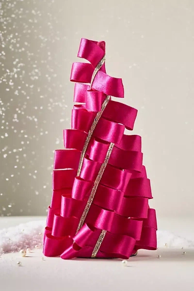 Anthropologie Ribbon Tabletop Tree In Multi