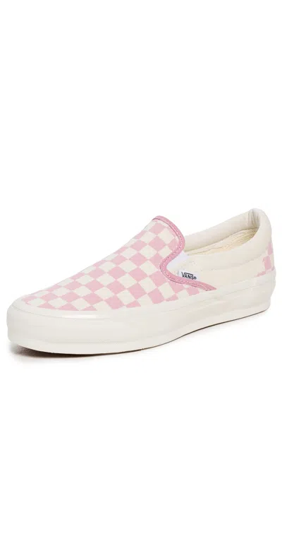 Vans U Lx Classic Slip-ons Checkerboard Pink Dawn In White