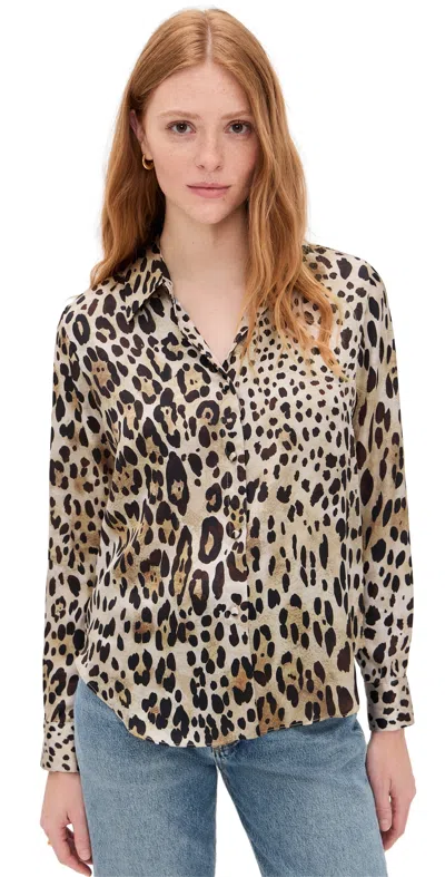 Misa Celine Top Leopard Print In Animal Print