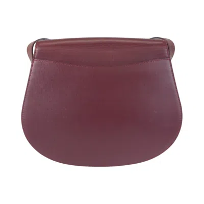 Pre-owned Cartier Bordeaux Leather Pochette Shoulder Bag ()