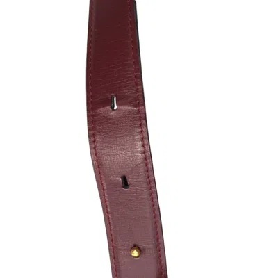 Pre-owned Cartier Bordeaux Leather Pochette Shoulder Bag ()
