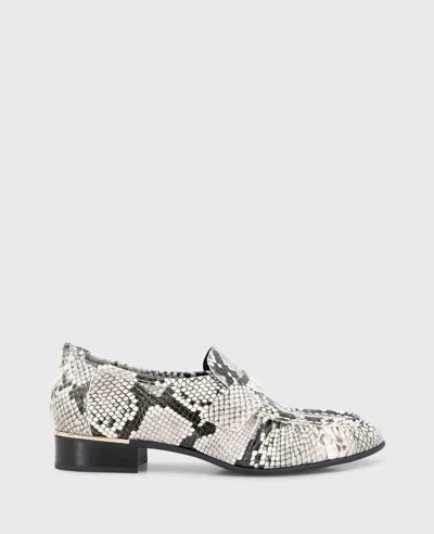 Kenneth Cole Reece Embossed Snake Penny Loafer In Animal Print