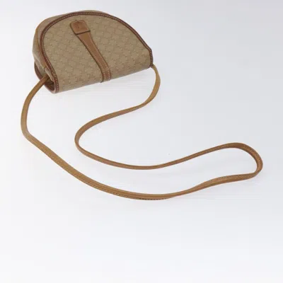 Pre-owned Celine Céline Macadam Beige Canvas Shoulder Bag ()