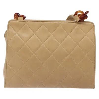 Pre-owned Chanel Camera Beige Leather Shoulder Bag ()