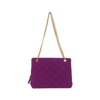 Pre-owned Chanel Purple Canvas Shoulder Bag ()