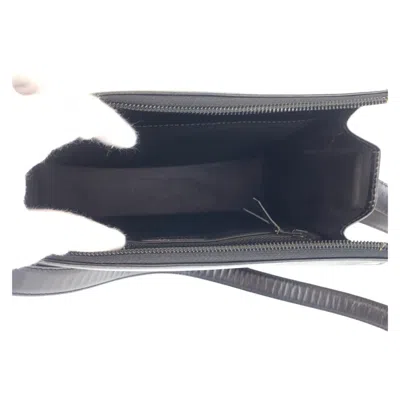 Pre-owned Dior Christian  Black Leather Messenger Bag Shoulder Bag ()
