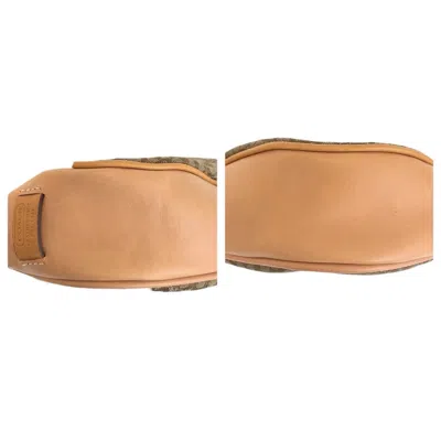 Pre-owned Coach Beige Canvas Leather Pochette Shoulder Bag ()