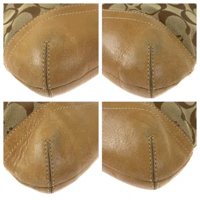 Pre-owned Coach Brown Canvas Pochette Shoulder Bag ()