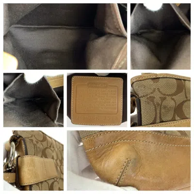 Pre-owned Coach Brown Canvas Pochette Shoulder Bag ()