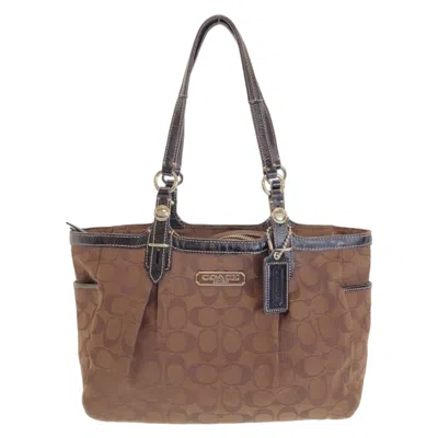 Pre-owned Coach Brown Canvas Shoulder Bag Tote Bag ()