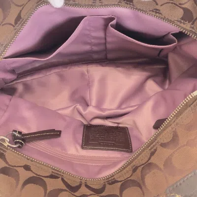 Pre-owned Coach Brown Canvas Shoulder Bag Tote Bag ()