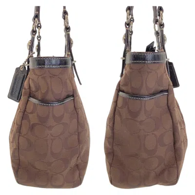 Pre-owned Coach Brown Canvas Shoulder Bag Tote Bag ()