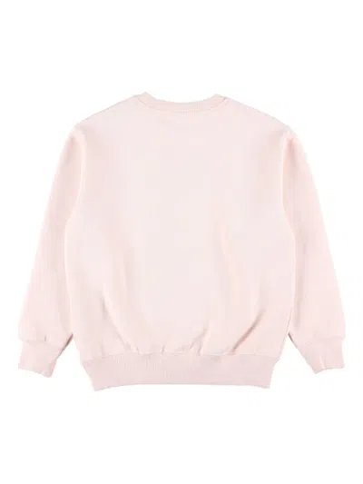 Off-white Kids Logo Pink Crewneck Sweatshirt In Pink