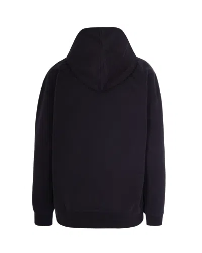 Ganni Isoli Oversized Phantom Sweatshirt In Black