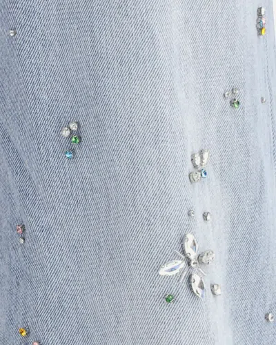 Self-portrait Self Portrait Jeans Blue In Gray