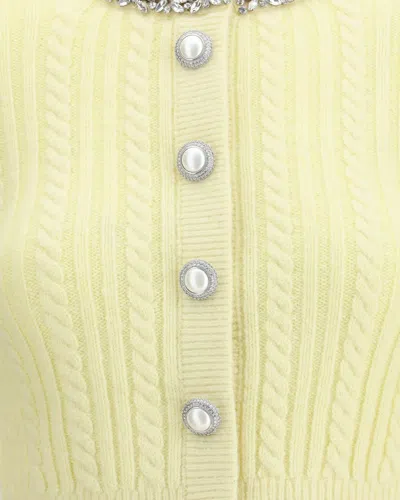 Self-portrait Cardigan Self-portrit In Yellow