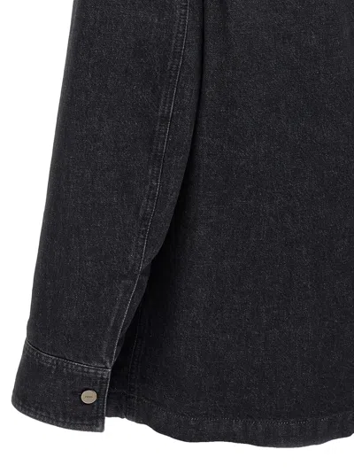 Fendi Denim Padded Jacket In Animal Print