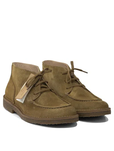 Astorflex Deukeflex Suede Lace-up Boots In Brown