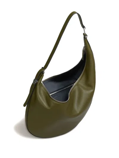 Marni Small Curved Shoulder Bag In Green