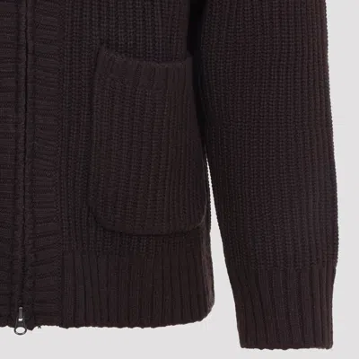 Carhartt Knit Jacket With Collared Design And Pockets In Animal Print