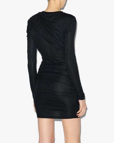 Isabel Marant Étoile Isabel Marant Etoile Denise Draped Black Jersey Dress