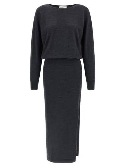 P.a.r.o.s.h Lime25 Dress In Black