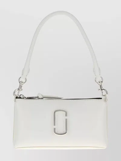 Marc Jacobs White Canvas Snapshot Shoulder Bag